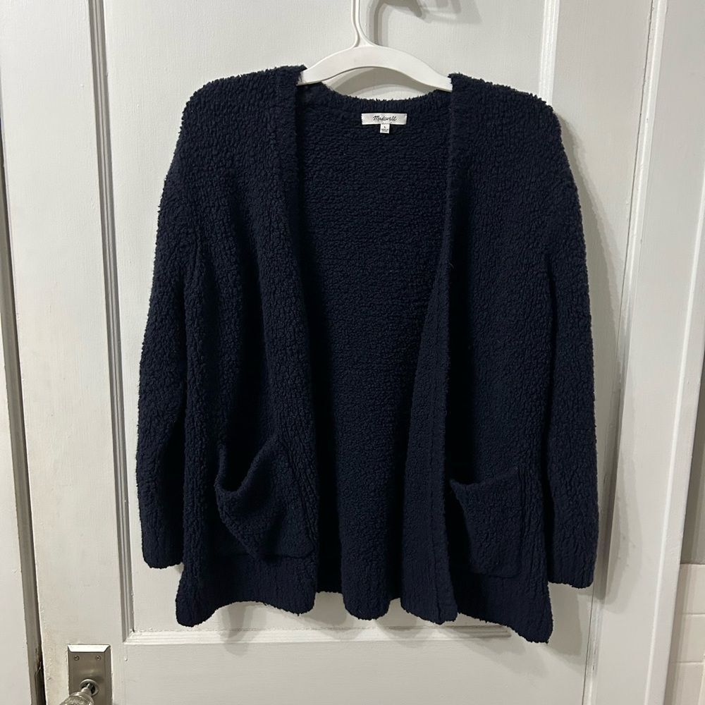 Madewell Dark Blue Open Front Cardigan
